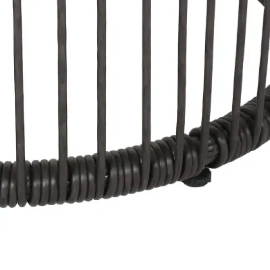 Neblett 3pc Patio Wicker Chat Set - White/Beige/Black - Christopher Knight Home image {4}