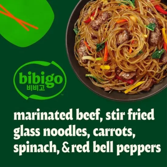 Bibigo Frozen Beef & Vegetable Japchae Noodles - 10oz image {2}