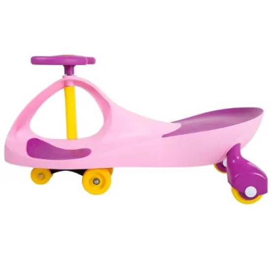 Toy Time Kids' Ride-On Wiggle Car - Pink and Purple image {1}