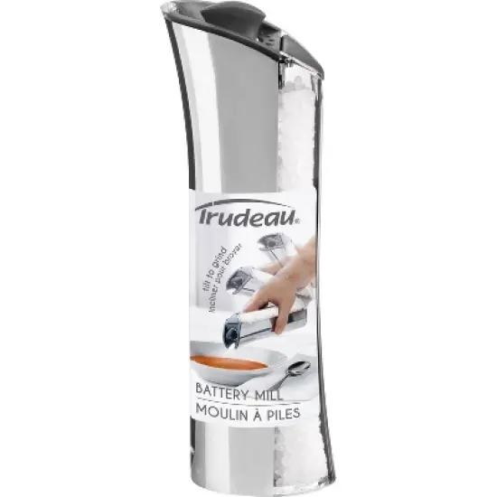 Trudeau 8" Graviti Plus Salt Mill Chrome Finish image {1}