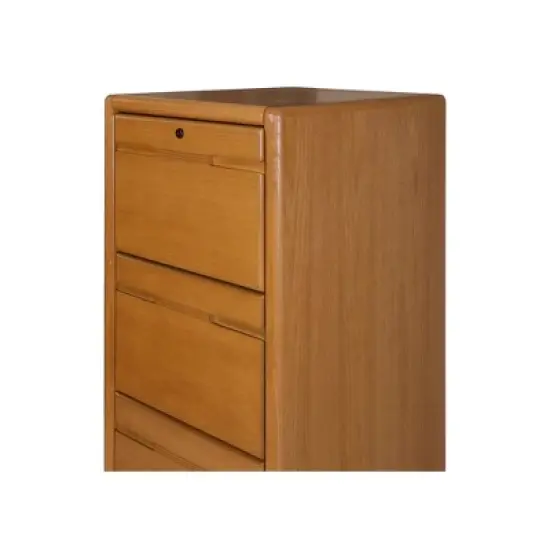 4 Drawer File Cabinet Brown - Martin Furniture image {3}