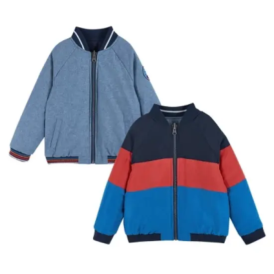 Andy & Evan  Toddler Boys Reversible Bomber Jacket image {5}