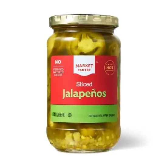 Hot Sliced Jalapenos - 12 fl oz - Market Pantry&trade; image {5}