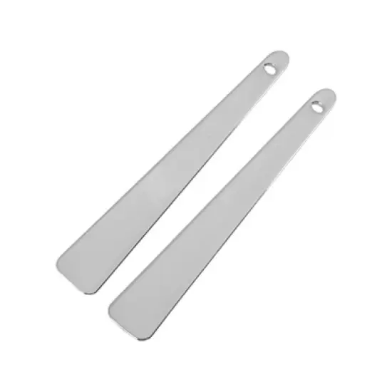 Unique Bargains Hangable Flat Shape Mini Makeup Cosmetic Spoon 2 Pcs image {7}