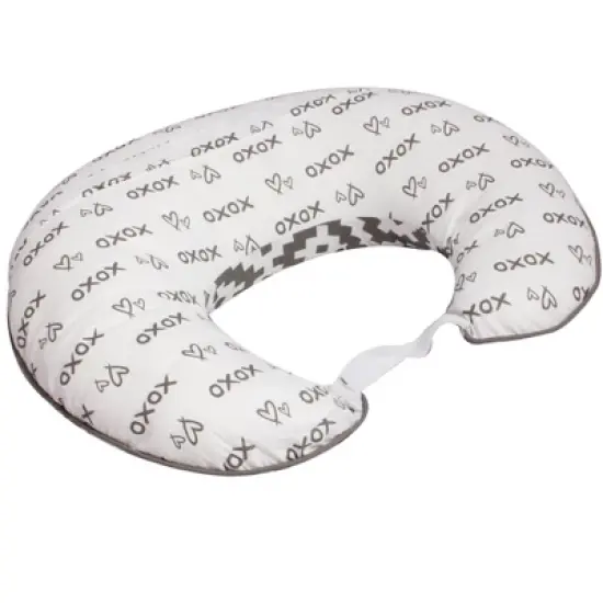 Bacati - 3 pc Love Aztec Print Gray Hugster Feeding & Infant Support Nursing Pillow image {8}