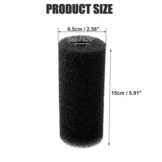 Unique Bargains Aquarium Pre Filter Foam Roll Foam Sponge Roll Intake Filter for Fish Tank 15x6.5x2cm&nbsp;3 Pcs image {3}