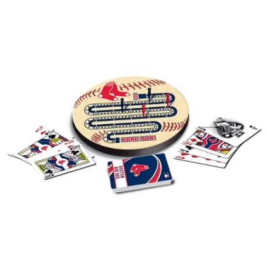 MasterPieces Officially Licensed  MLB Boston Red Sox Wooden Cribbage Game for Adults image {2}