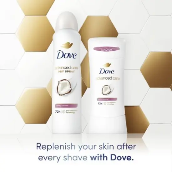 Dove Beauty Advanced Care Caring Coconut 72-Hour Women's Antiperspirant & Deodorant - 2.6oz/2pk image {4}