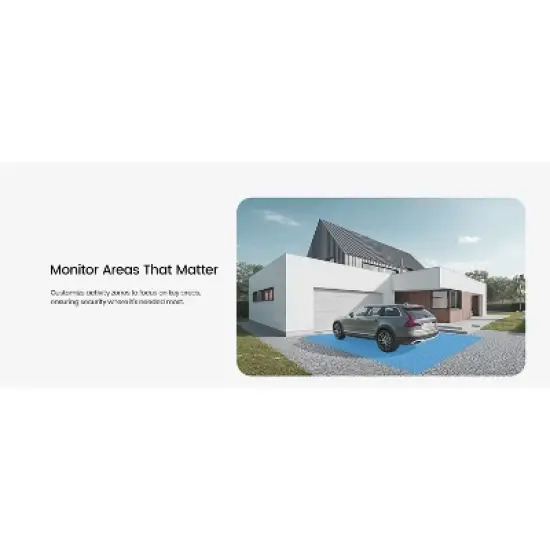 aosu Floodlight Cam Pro 360&deg; PTZ Motion-Sensing Wi-Fi&reg; AI-Smart 3K Security Camera with 2 Wired Integrated LED Flood Lights, 2,600 Lumens in White image {10}