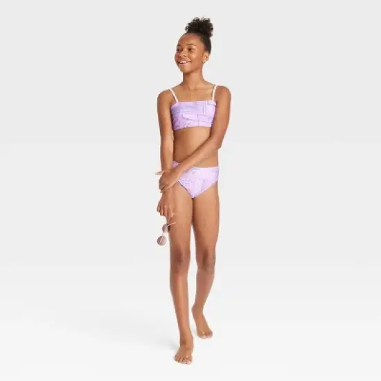 Girls' 3pc Desert Dreamer Swimwear Set - art class&trade; Lavender image {2}