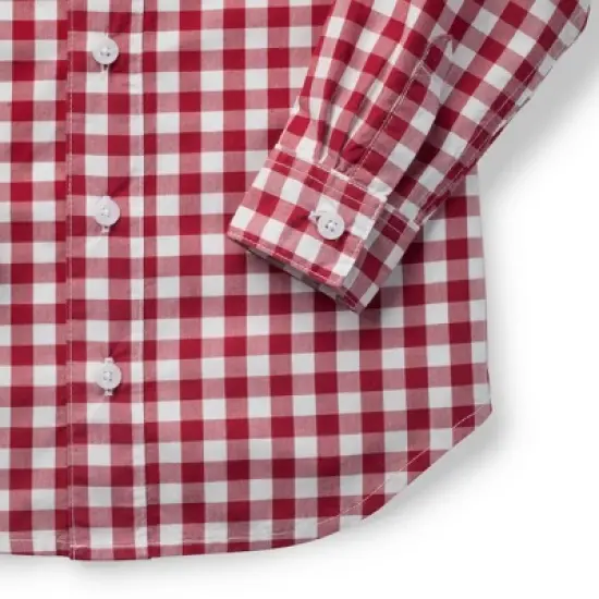 Hope & Henry Boys' Poplin Button Down Shirt, Kids image {2}