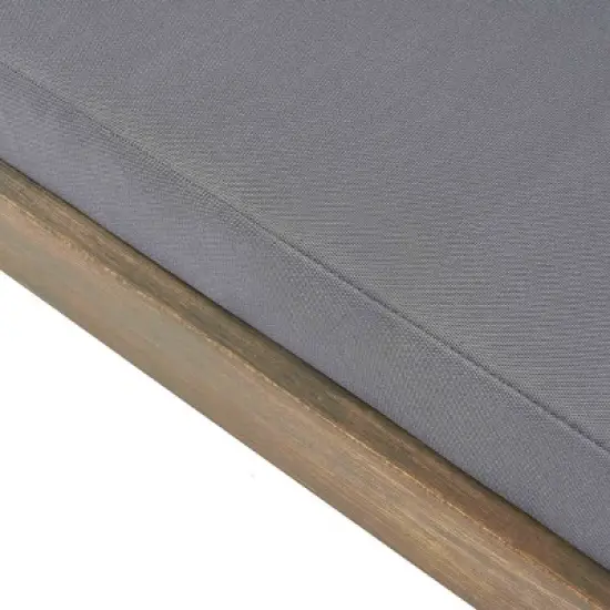 Christopher Knight Home Sedona Outdoor Acacia Wood Loveseat with Cushions image {6}