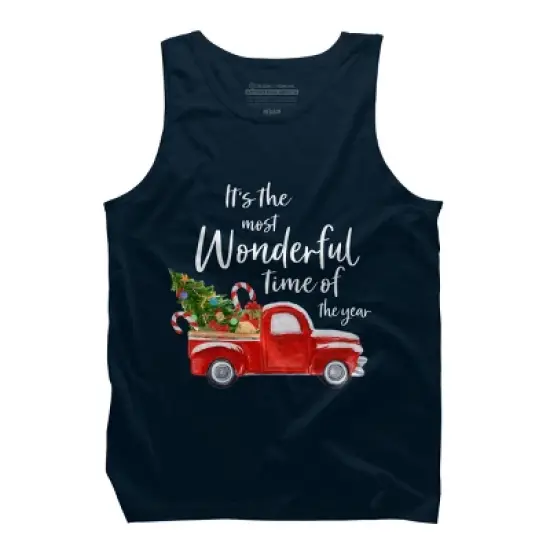 Men's Design By Humans It's The Most Wonderful Time Of The Year Christmas Shirt By TEEARTLAB Tank Top image {4}