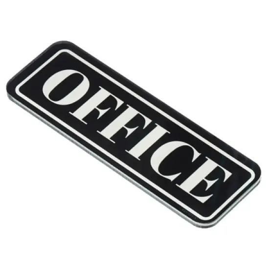 Unique Bargains Acrylic Self-Adhesive Flat Waterproof Business Office Sign image {6}