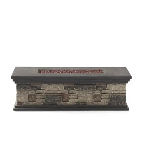 RECTANGLE MGO FIRE PIT - 50 000 BTU image {1}