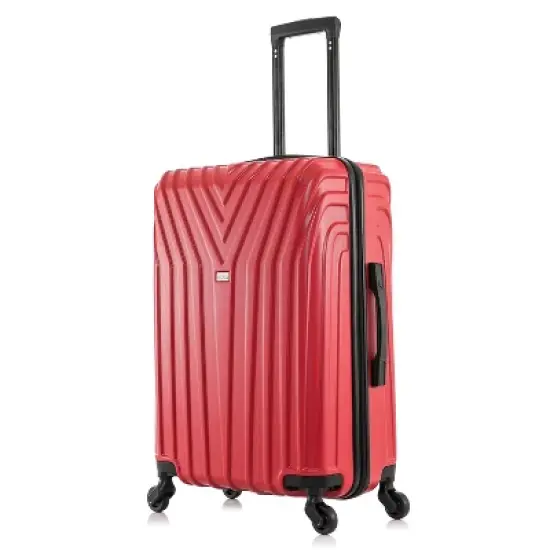 InUSA Vasty Lightweight Hardside Medium Checked Spinner Suitcase image {11}