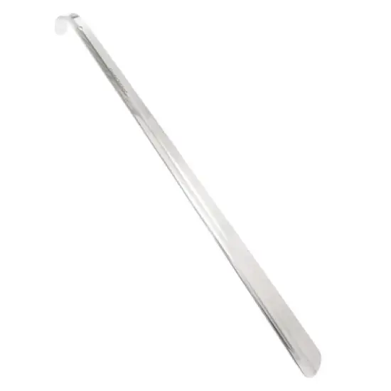 Comfy Clothiers 23 inch Multifunctional Stainless Steel Metal Shoe Horn, 1 pack, Silver image {3}