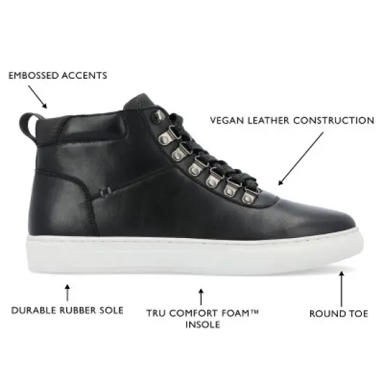 Vance Co. Ortiz Lace-up High Top Sneaker image {7}