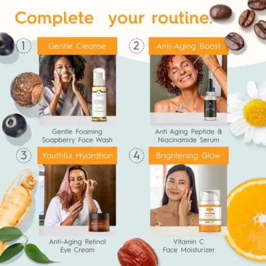 Tree To Tub Vitamin C Face Cream - Triple Action Vitamin C Moisturizer for Face, Brightening Vitamin C Face Lotion, Face Moisturizer for Women image {9}