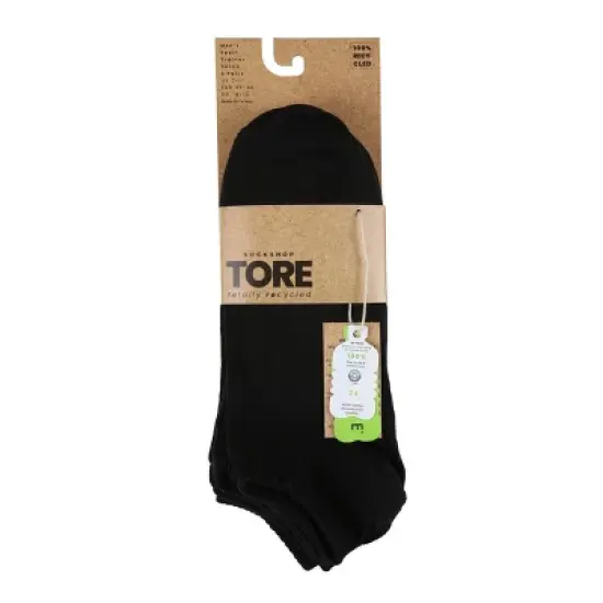 TORE Totally Recycled Men's Low Cut Athletic Socks 3pk - Banyan Black 7-12 image {2}