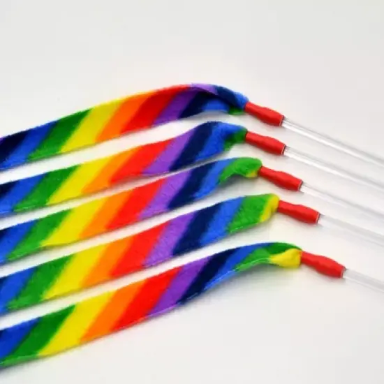 3-Pack Rainbow Cat Dancer-Cat Charmer Wand,Teaser-Cat & Kitten Toy! image {5}
