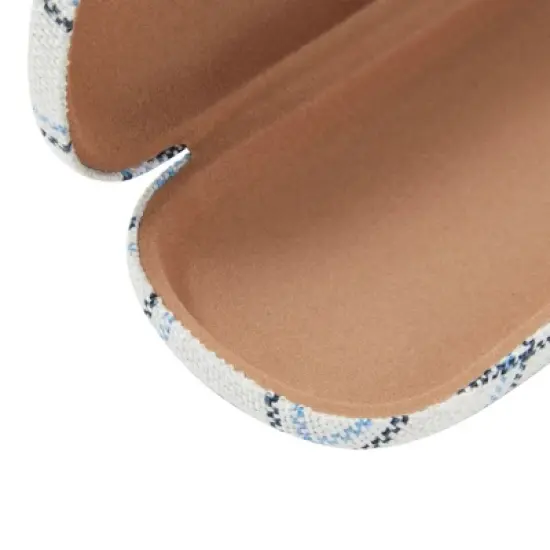 Zodaca 4 Pack Hard Shell Sunglasses Case for Women, Eyeglass and Eyewear Holders in 4 Plaid Designs image {4}