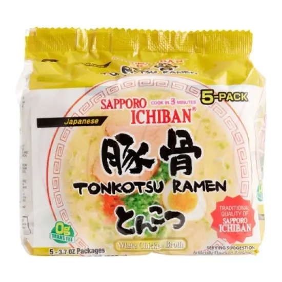 Sapporo Ichiban Tonkotsu Ramen Noodle Soup 17.5 oz. image {2}