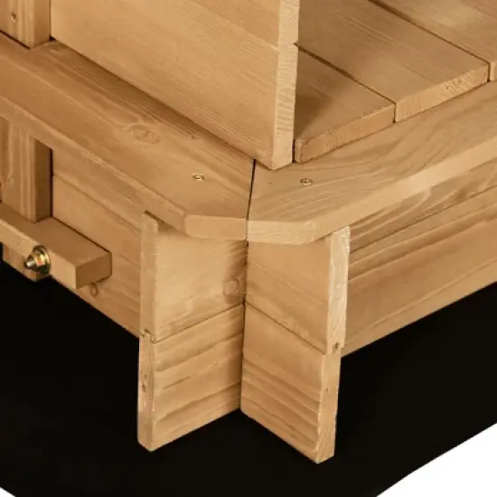 Dexmalle Children Outdoor Sand Box with Foldable Bench Seats image {7}