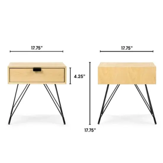 Newell Side Table Natural - Adore Decor image {10}