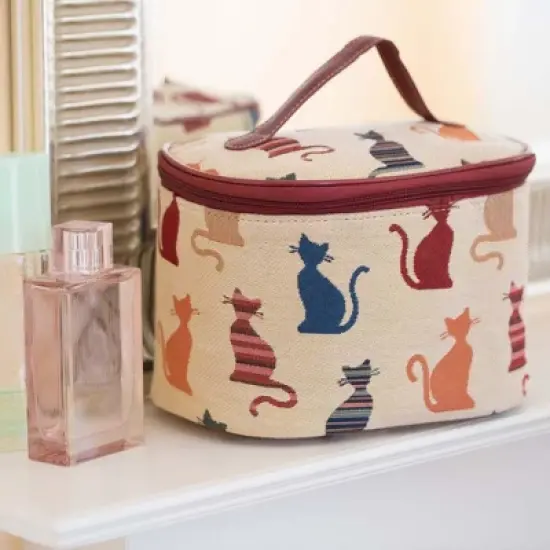 Signare USA Cheeky Cat Toiletry Vanity Bag image {4}