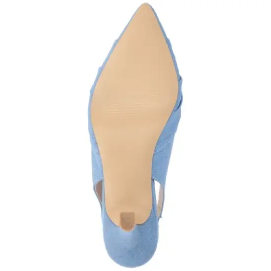 Journee Collection Womens Bahar Sling Back Pointed Toe Pumps image {4}