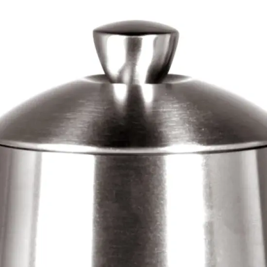 Frieling Sugar bowl /spoon, brushed finish, 10 fl. Oz., Stainless steel image {1}