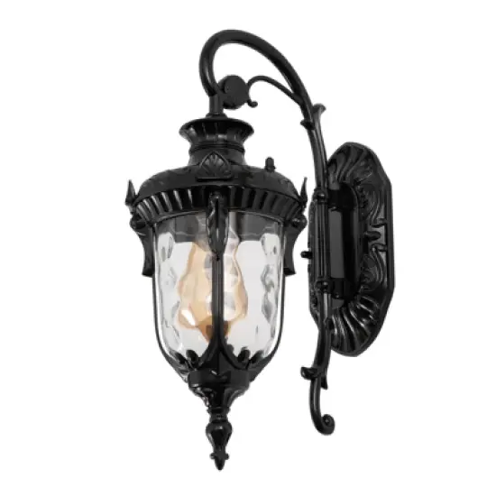 YIYIBYUS Exterior Wall Light Fixture, Waterproof Aluminium with Glass Outdoor Lanterns for Front Porch Patio Garage Hallway image {7}