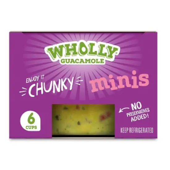 Wholly Guacamole Chunky Minis - 12oz/6ct image {2}