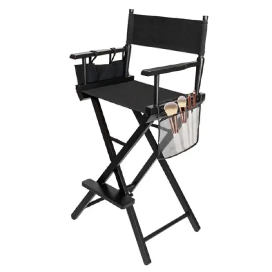 Karl Home Folding Director Chair Black image {1}