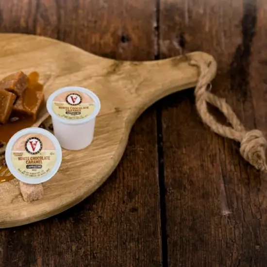 Victor Allen's Coffee White Chocolate Caramel Flavored Cappuccino Cups, 42 Ct image {6}