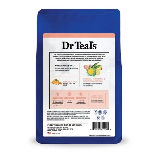 Dr Teal's Stress Relief & Essential Oils Pure Epsom Salt Soaking Solution - 3lbs image {5}
