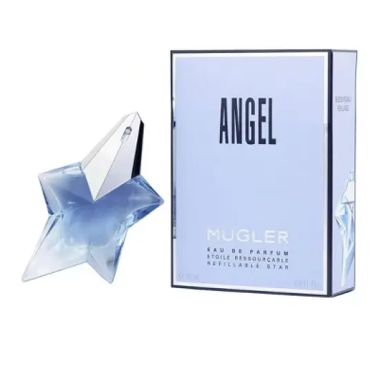 Angel By Thierry Mugler Women Mandarin Orange, Peony, Praline, Apple, Red Berries Eau De Parfum Spray Refillable 0.8 Oz image {1}