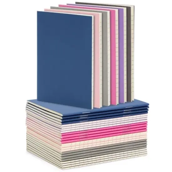 Paper Junkie 24 Pack Mini Notebooks Bulk Set, Travel Journal with 48 Lined Pages for Writing School Supplies, 6 Colors, 3.5 x 5 In image {8}