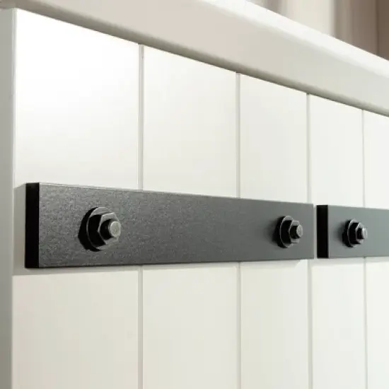 Homeplus 2 Door Kitchen Pantry Cabinet Soft White - Sauder image {1}