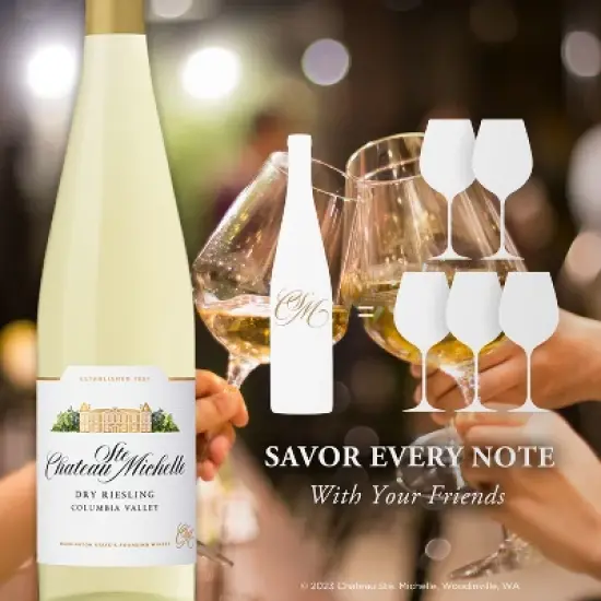 Chateau Ste. Michelle Dry Riesling White Wine - 750ml Bottle image {3}