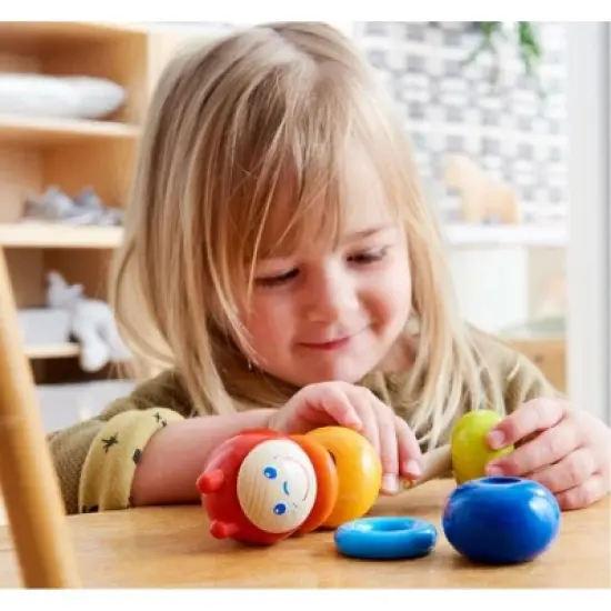 HABA Threading Game Caterpillar (Made in Germany) image {1}