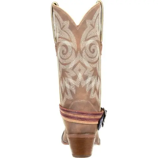 Women's Durango Flag Accessory Western Boot, DRD0208. Brown image {3}