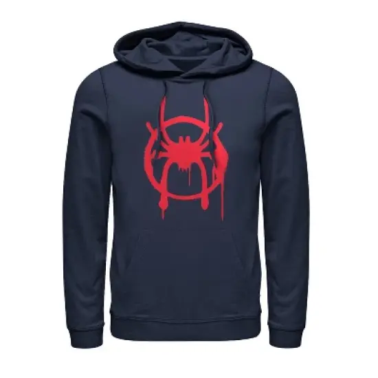 Men's Marvel Spider-Man: Into the Spider-Verse Symbol Pull Over Hoodie image {4}