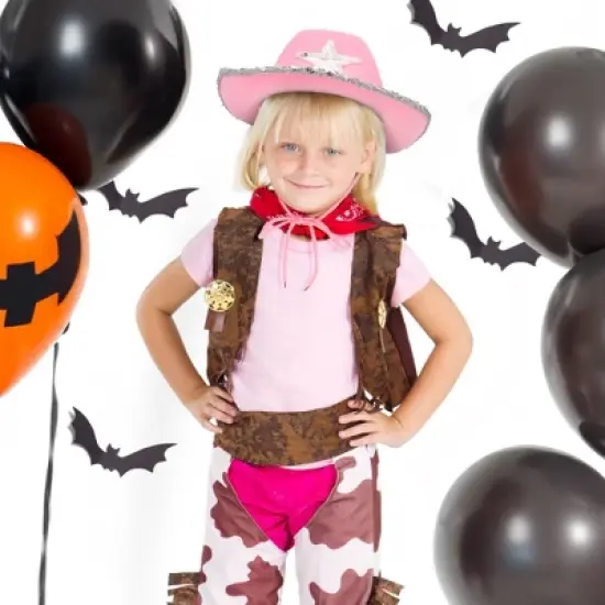 Zodaca 4-Pack Pink Cowboy Hats - Cute Felt Cowgirl Hats with Western Star for Costume, Dress Up Party (Adult Size) image {1}