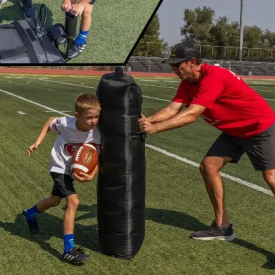 GoSports Inflatable Football Step Over Dummy & Blocking Pad - 4 ft image {4}