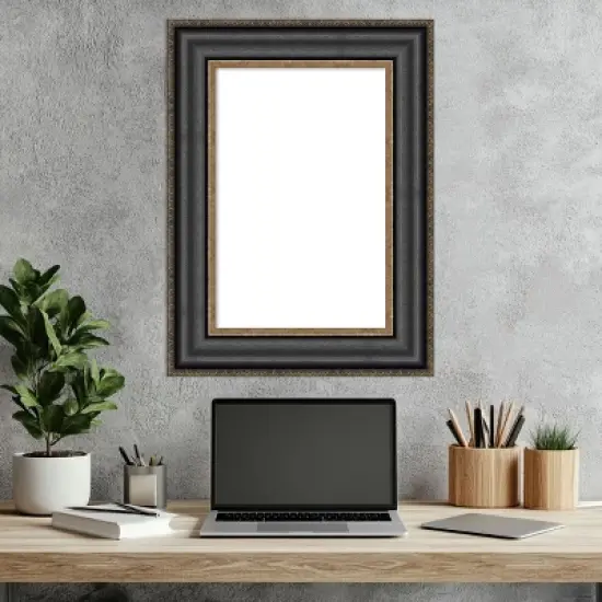 Amanti Art Thomas Black Bronze Framed Dry Erase Magnetic Board image {6}