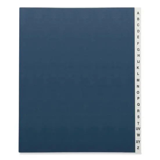 Universal Expanding Desk File, 20 Dividers, Alpha Index, Letter Size, Blue Cover image {1}