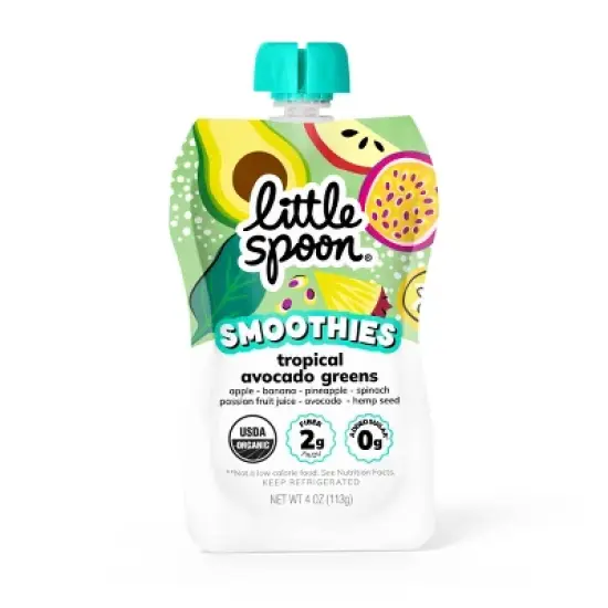 Little Spoon Tropical Avocado Greens Smoothie Pouch -&nbsp; 4oz image {6}