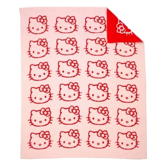 Hello Kitty Knit Throw Blanket image {1}